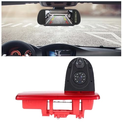 Brake Light Reversing Camera + Rear View Mirror Monitor - Night vision 628 x 586 pixels