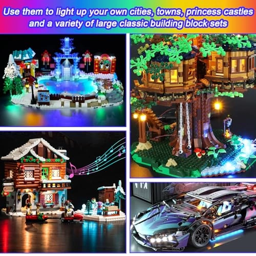 LED Luminous Building Blocks - 12 pcs