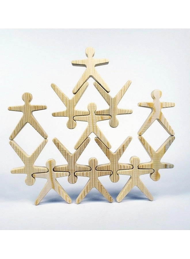 MUREN Wooden Stacking Toys - 16 pcs