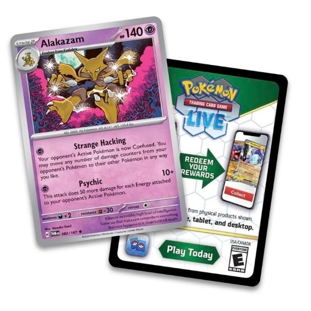 Paldean Fates Mini Tin - Finizen 2 Booster Packs 1 Sticker 1 Art Card