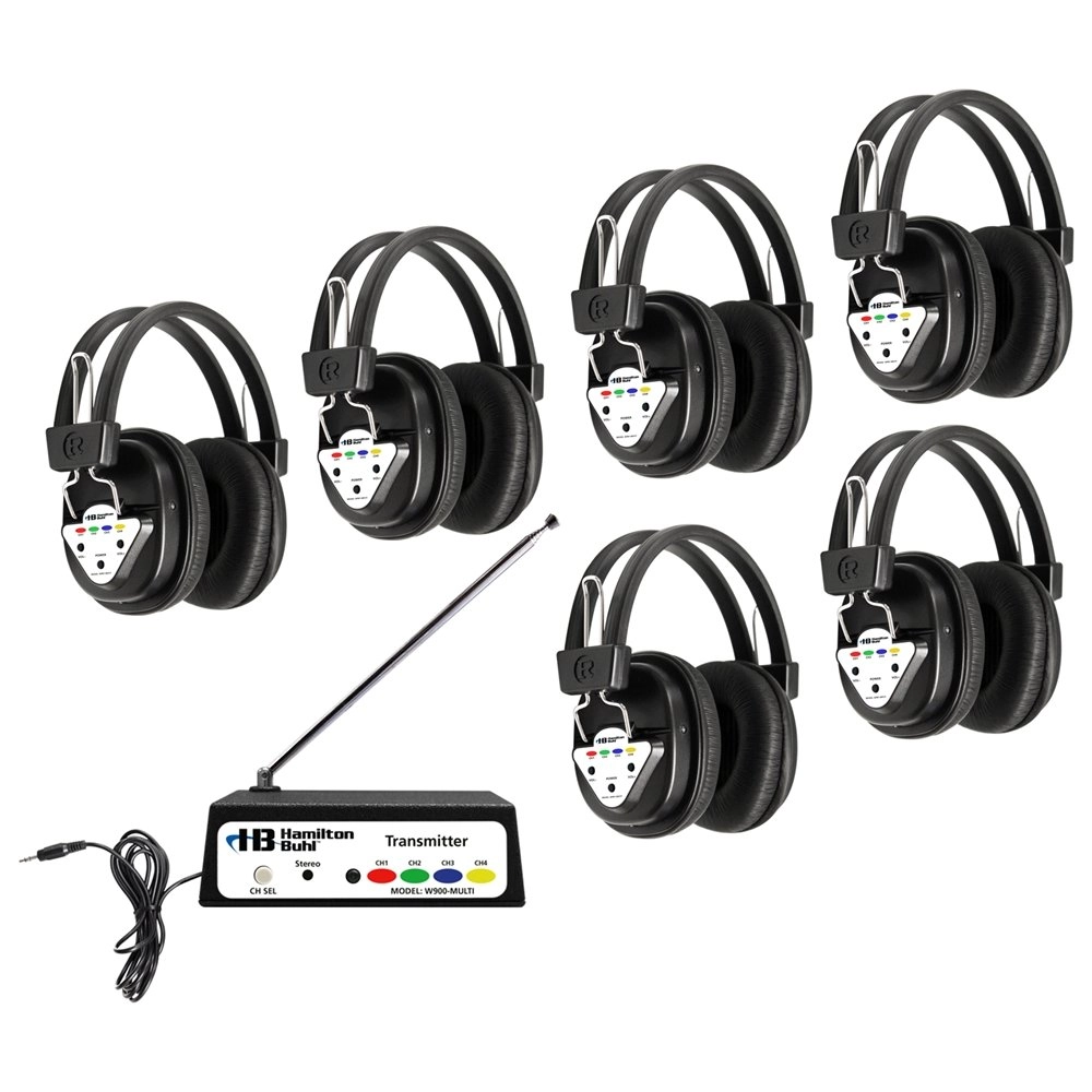 Hamilton Buhl W900-MULTI - Wireless Transmitter + W901-MULTI - Wireless Headphones
