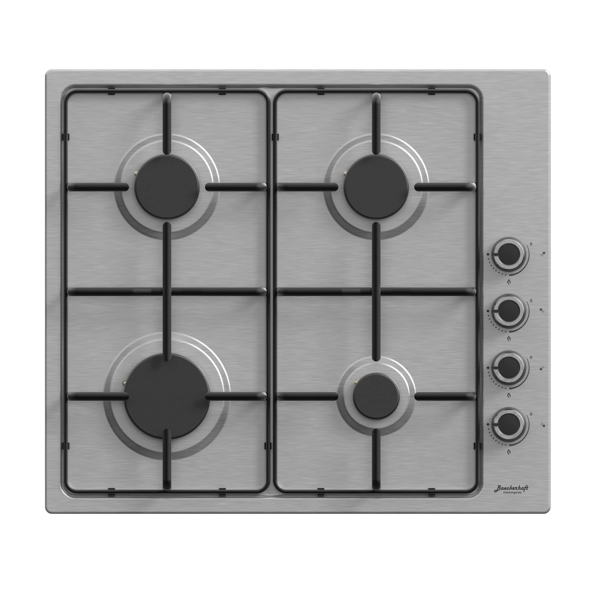 Baeckerhaft Ktchengerate BBGH64ESELSS Gas hob