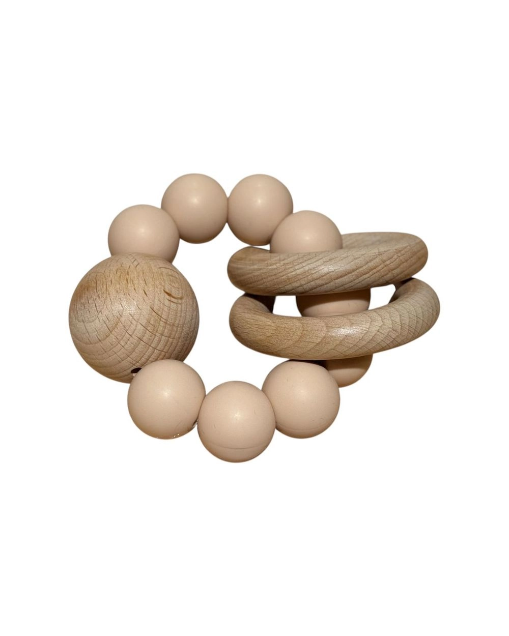 Teething Rattle - Eco Wood Silicone