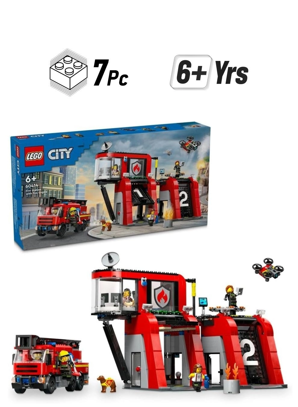 LEGO City Fire Station - Vehicle 7pcs