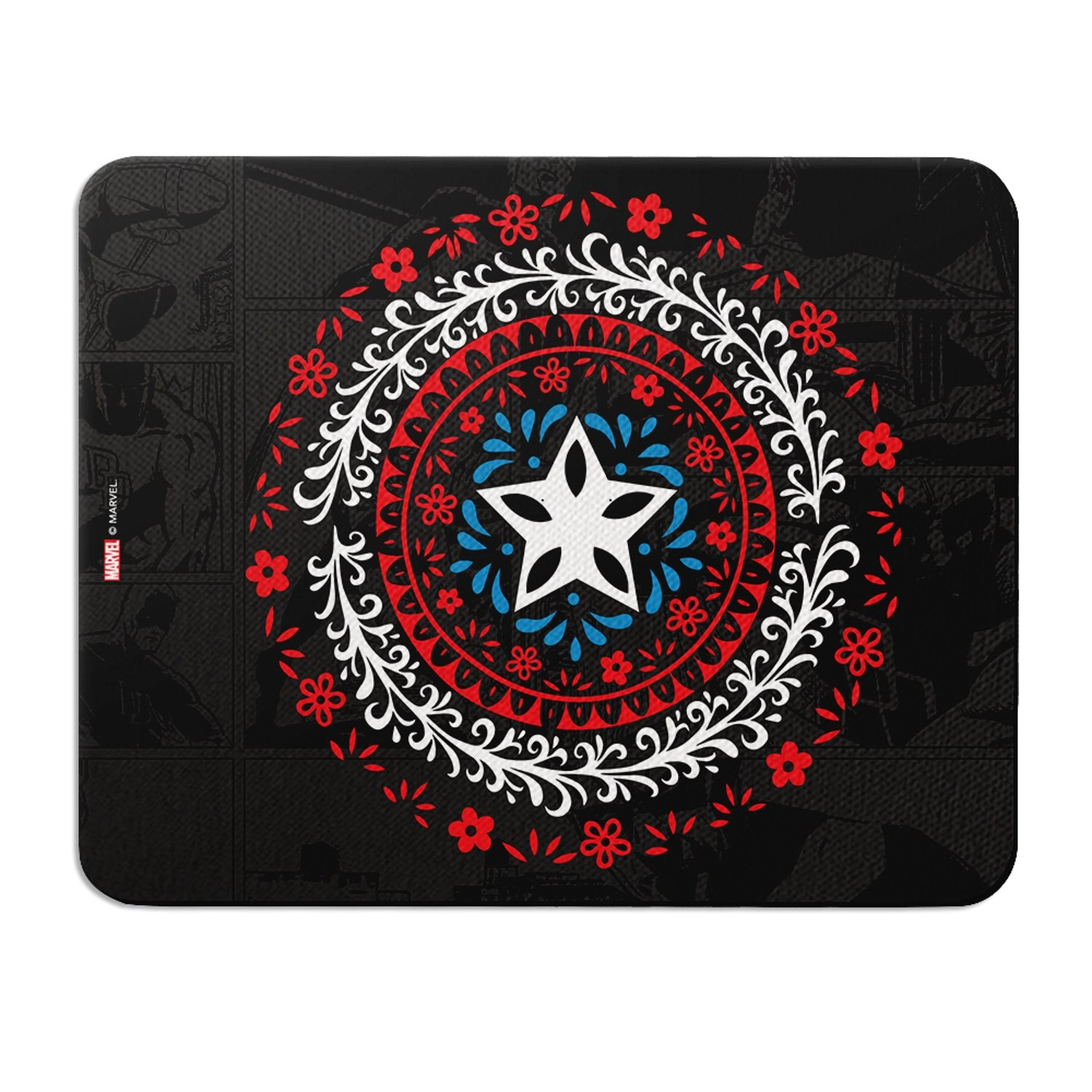 Wackylicious SHIELD Logo Fabric backed with neoprene Mouse Pad - 22x18 cm