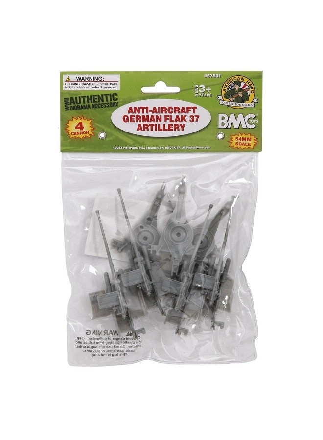 WW2 German Flak 37 Artillery - 4pc 1:32
