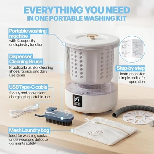 DIDE7 + Soup dispenser Brush + Mesh Laundry Bag