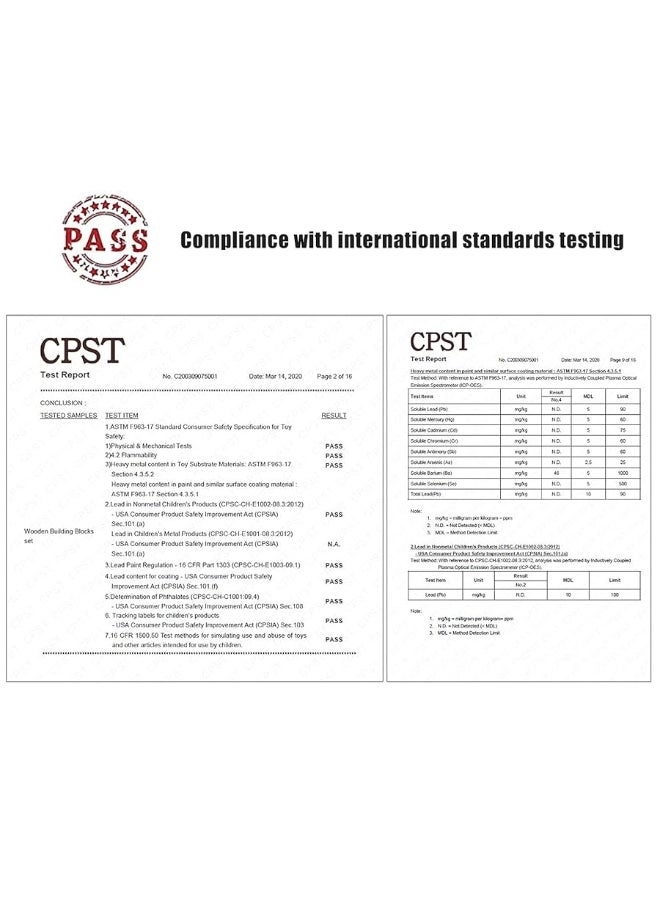 Wooden Building Blocks - City 120 pcs