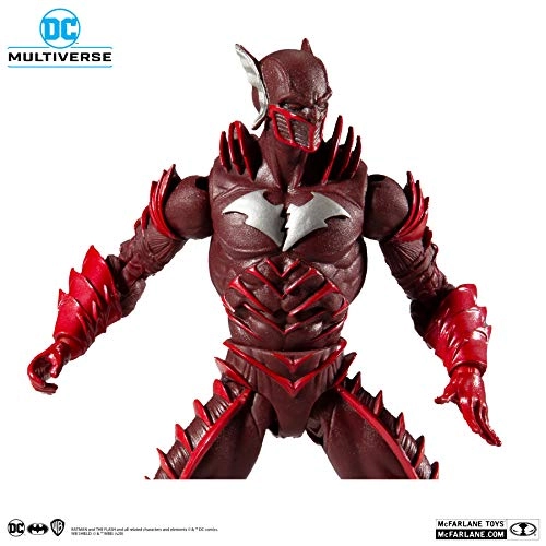 Earth -52 Batman (Red Death) Action Figure 7" + The Flash Action Figure 7" 2 pcs