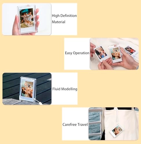 3 inch Photo Organiser - Compatible with Fuji Instax photos Mini12/11/Mini9/8+/ 8/90/70/26/25 / Mini 7s imager, Instax Share SP-2 / SP-1 printers, Polaroid Mint Instant Print / Snap / Snap Touch / PIC-300 imager / ZIP Printer, HP pinion printer / Kodak Mini SHOT / Printomatic imager / Kodak Mini / Mini 2 HD printer