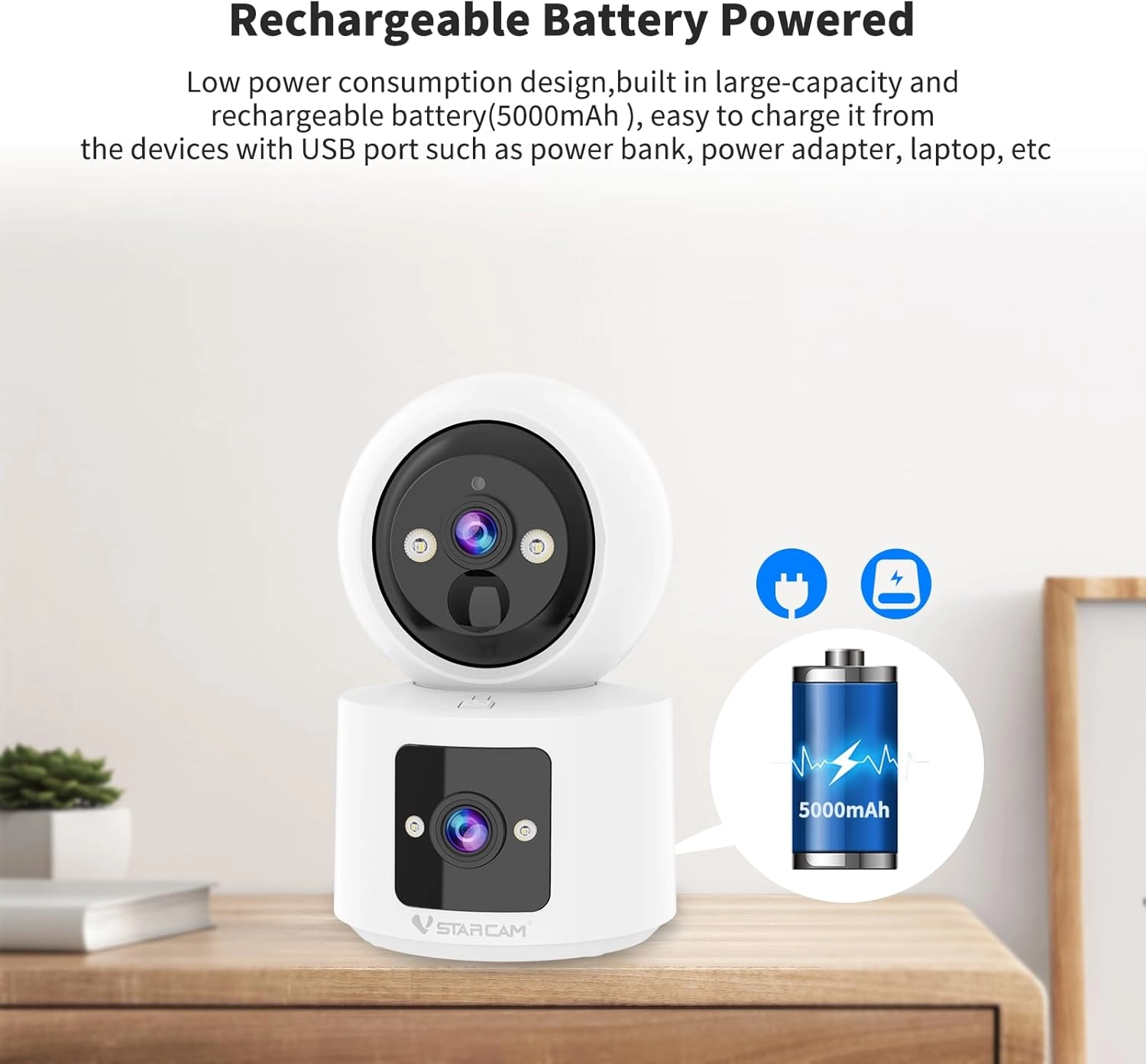 Dual Lens Camera 1296P