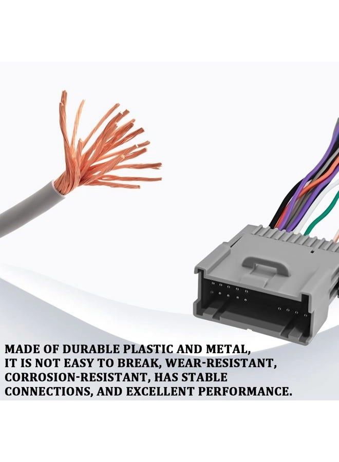 Car Radio Wiring Harness Adapter Kit - Chevy Silverado Chrysler Hummer Buick Suzuki