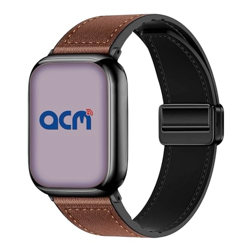 Watch Band Samsung Galaxy Watch 6 Classic 44mm & 47mm - Leather & Silicone Magnetic Brown 20mm