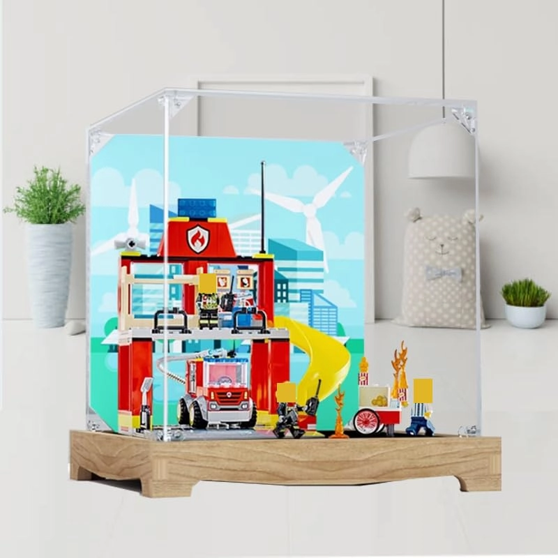 Clear Acrylic Display Case - Lego City