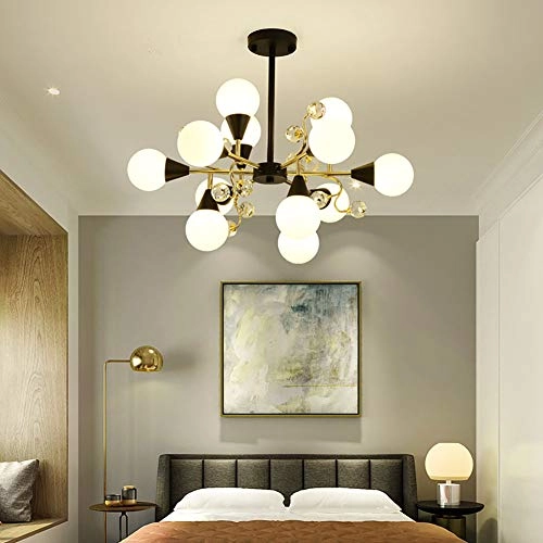 Molecular Crystal Chandelier - Copper 15 heads