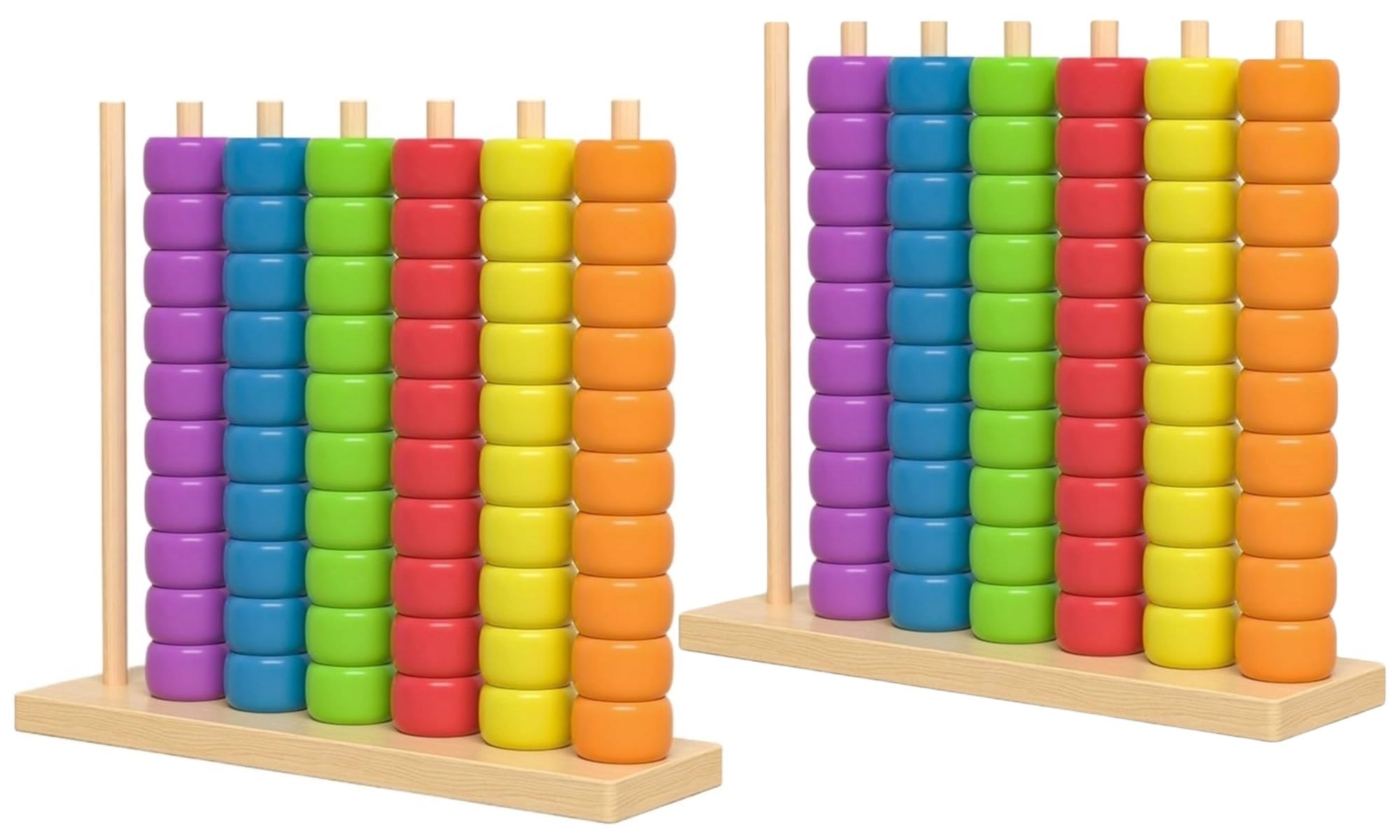 Color Matching Stacking Puzzle (THUCHENYUC) - 60 pcs