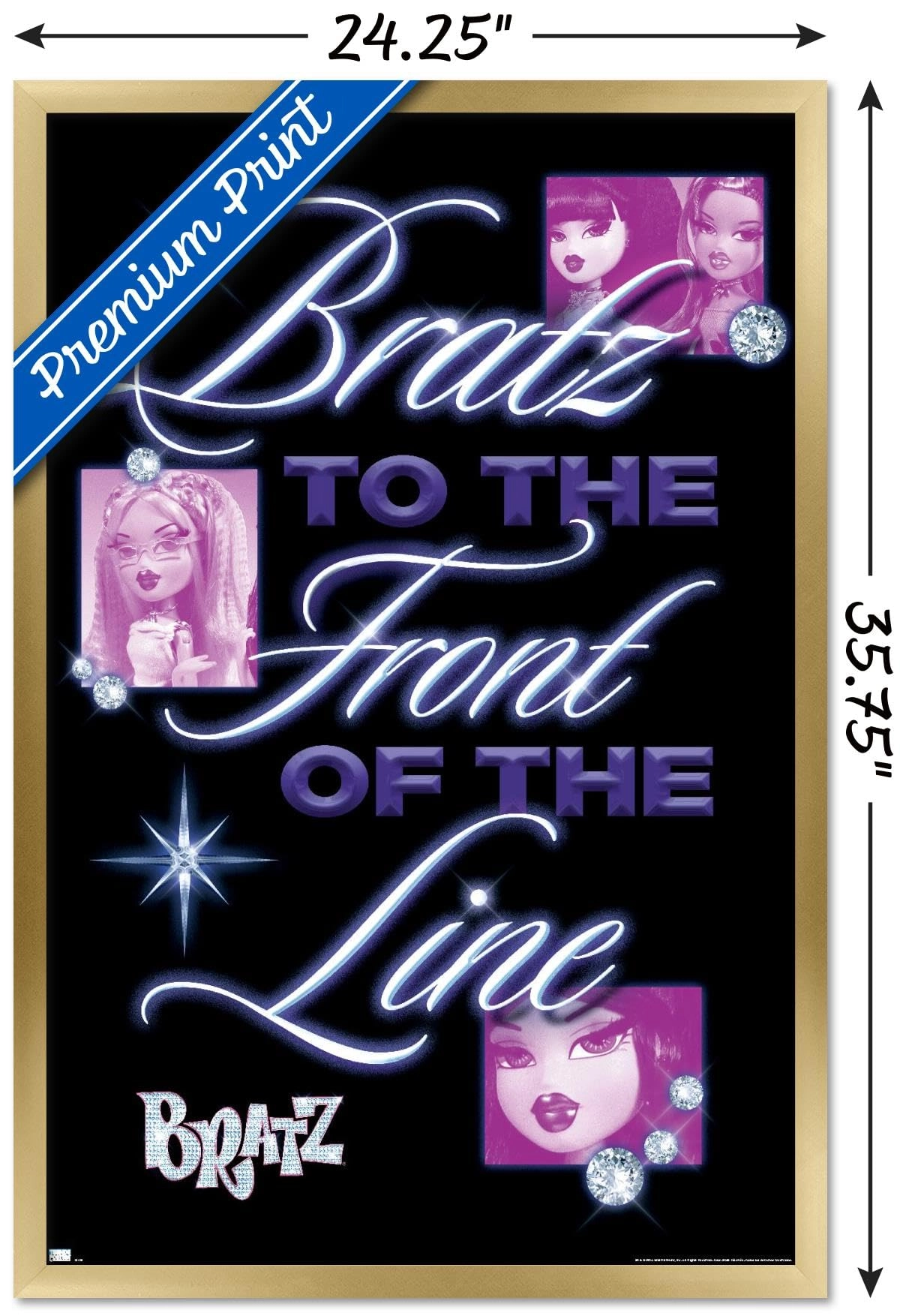 Bratz: Girls Nite Out - Front Of The Line Wall Poster - Paper 34"L x 22.4"W