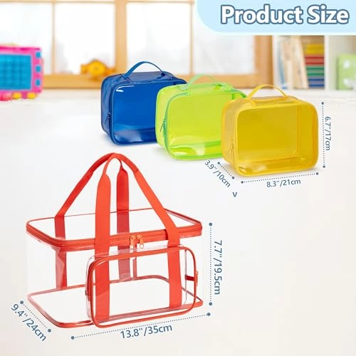 4 Packs Toy Storage Bag - Polyvinyl Chloride (PVC)