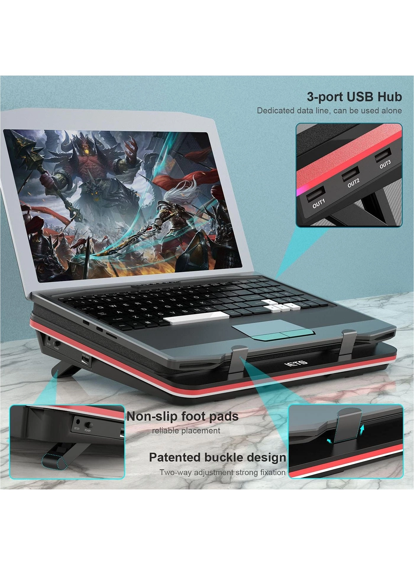 GT500 - 5000 RPM 3-Port USB Hub