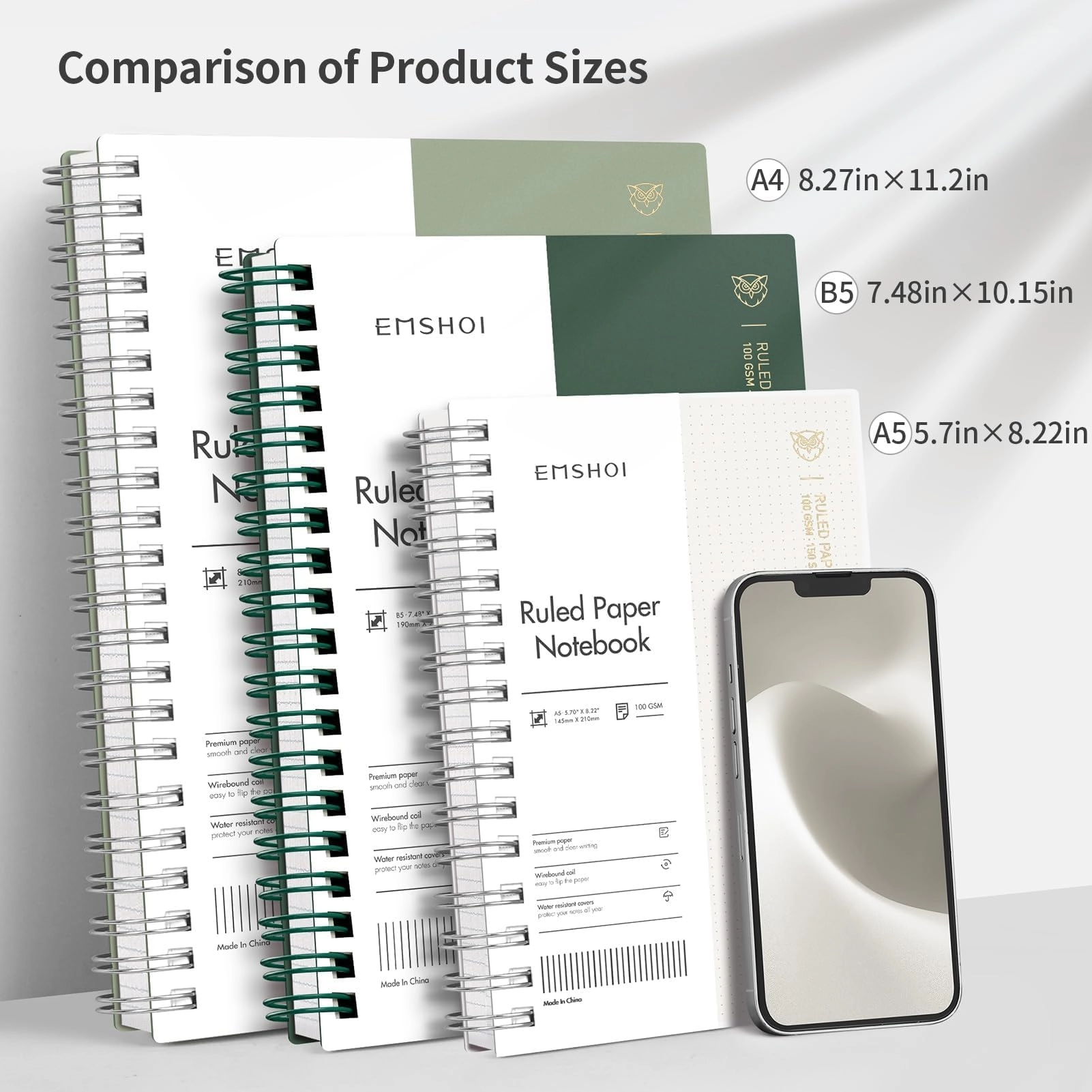 Notebook A5 Spiral - Lined 150 Sheets