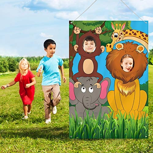 Jungle Animals Backdrop - Birthday