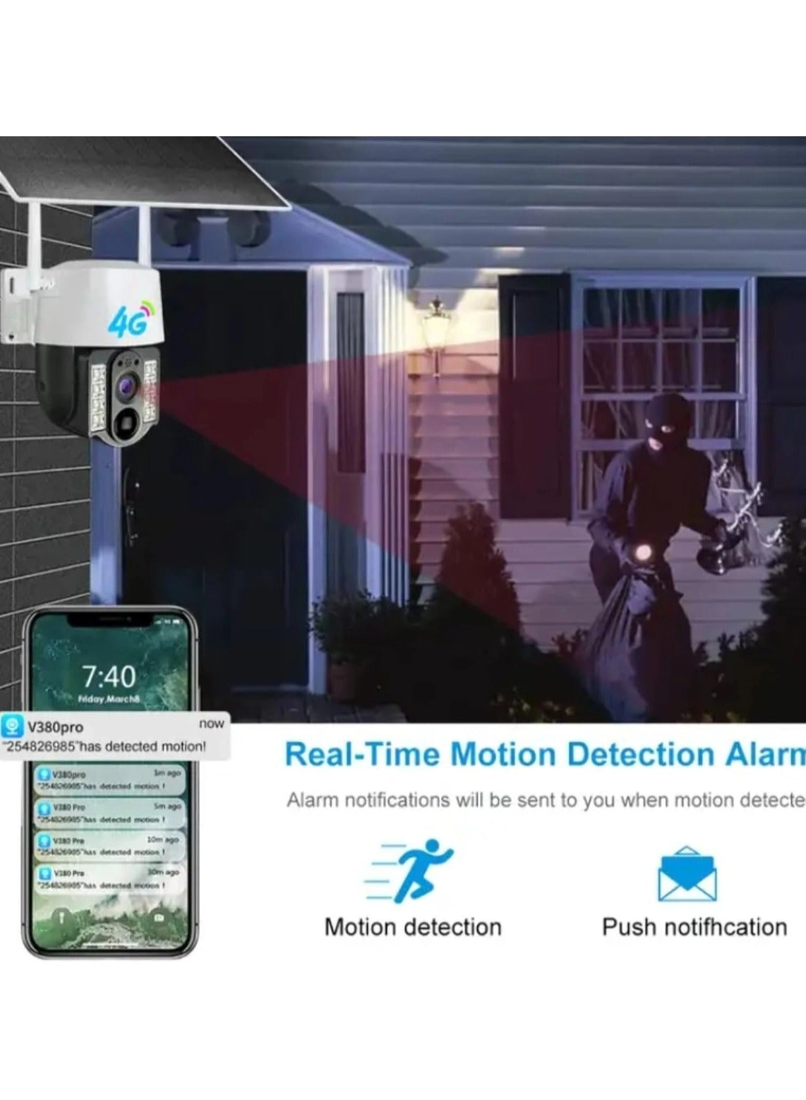 Solar Powered 4G Surveillance Camera