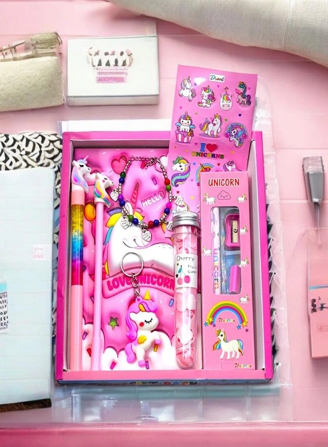 Unicorn Stationery Set - 8 Items