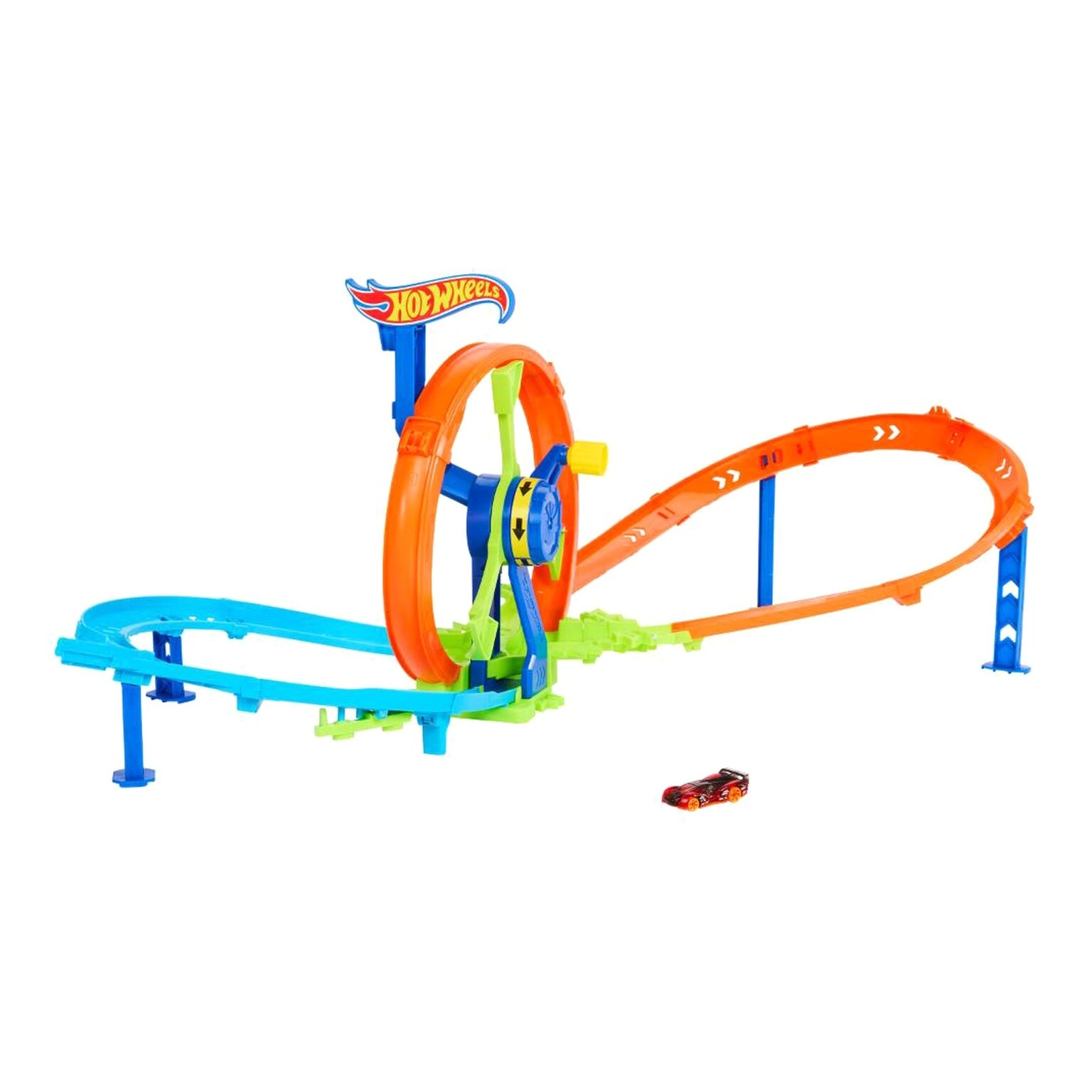 Hot Wheels Stunt Tracks Mid-Air Crash Playset - 1:64