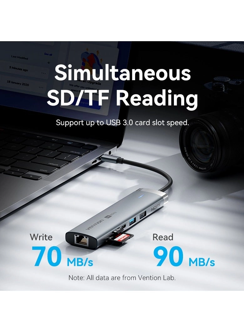 9-in-1 USB-C Docking Station - USB-C MacBook Pro/Air Dell HP Lenovo