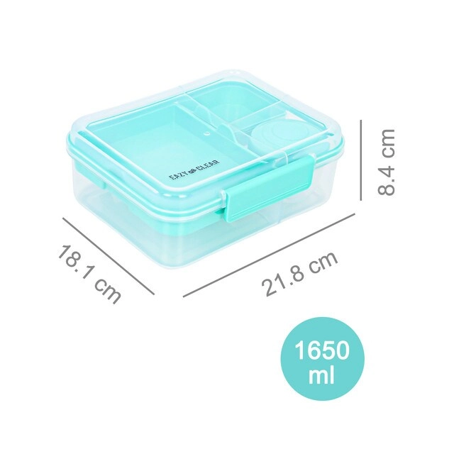 3/4/5 Compartment Convertible Bento Lunch Box - 1250ml