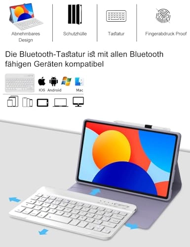 Keyboard Case for Xiaomi Redmi Pad SE - DE Wireless