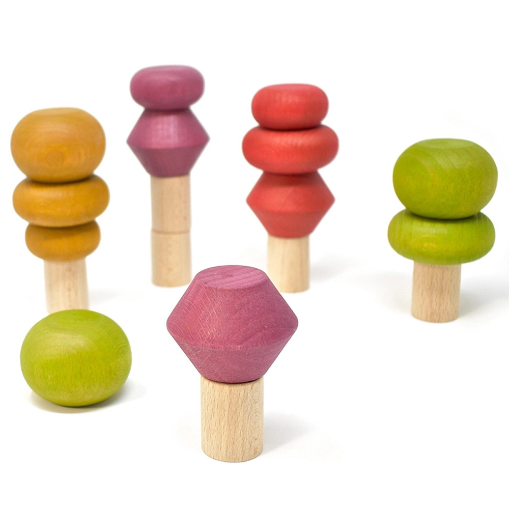 Autumn Stacking Trees - 3 years & above 18 pieces