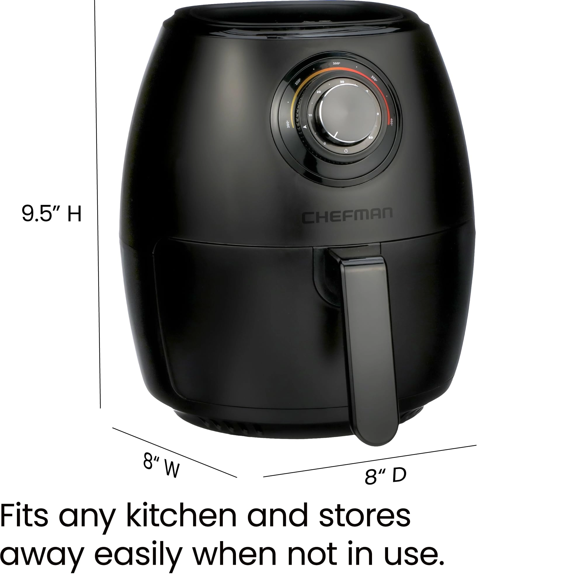ChefmanTurboFry Touch Easy-View RJ38-4TW-BLK-DS-EU