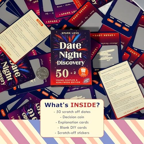 Fun & Romantic Date Ideas Scratch Off Cards - Adult
