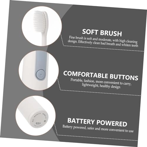 Electric Toothbrush - 1set Soft Bristle Battery Powered