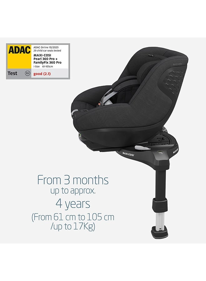 Pearl 360 Pro - Authentic Black 360° rotation 5 recline positions