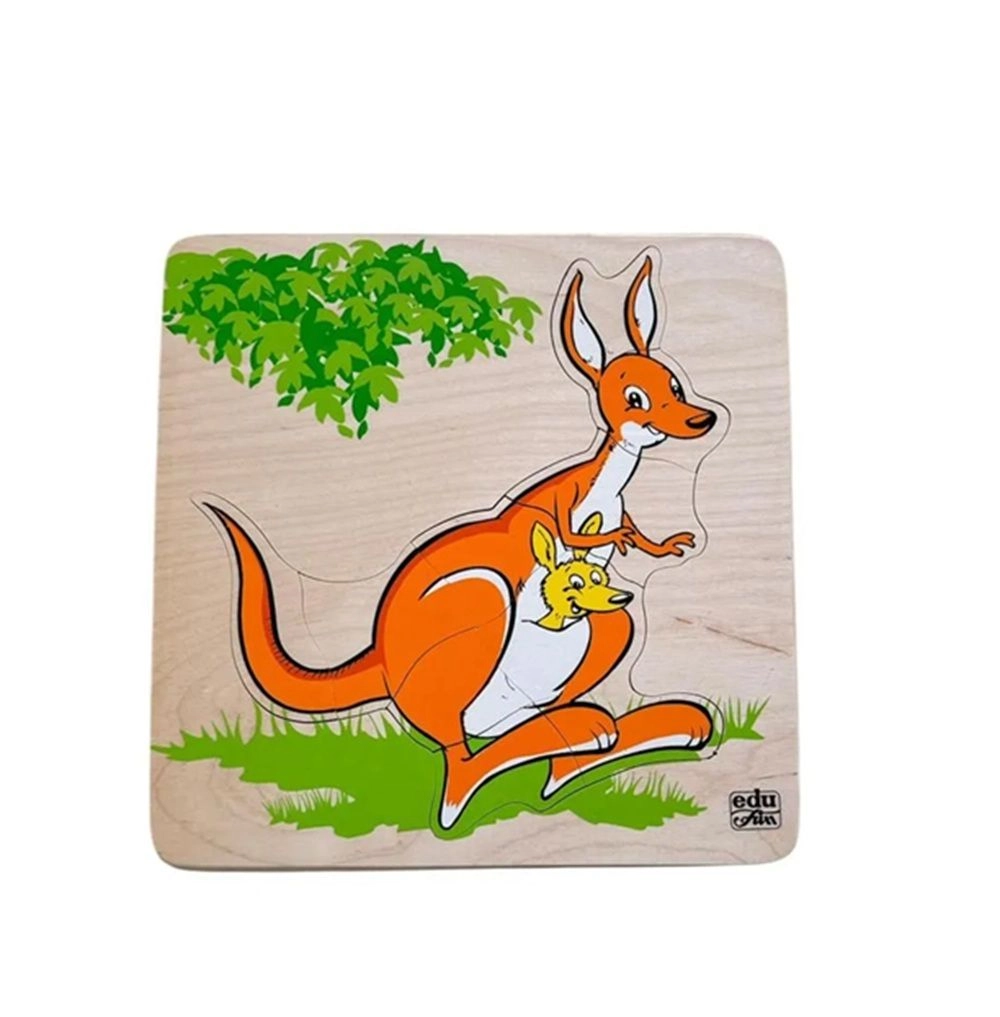 Edu Fun Animal And Baby Puzzle - 3 + 9pcs