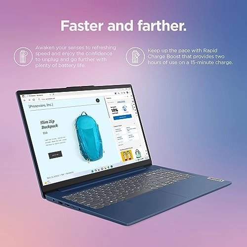 IdeaPad Slim 3 - 15.6'' 256GB 8GB AMD Ryzen 5 7520U