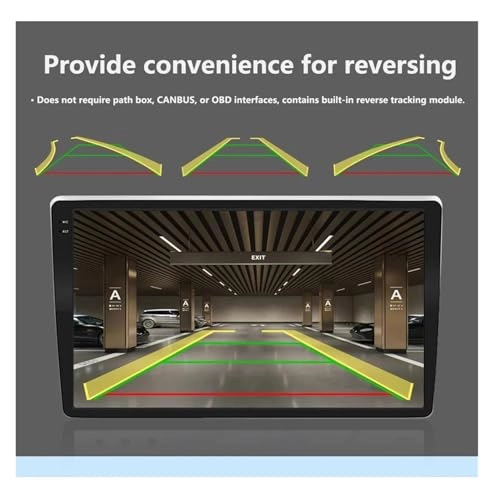 Intelligent Dynamic Trajectory Car Rear View Camera - Night Vision Wire 4K AHD 1080P