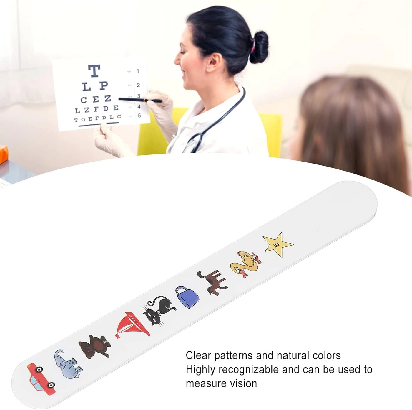 Vision Tester - Colorful Animal Patterns Waterproof Matte Coating