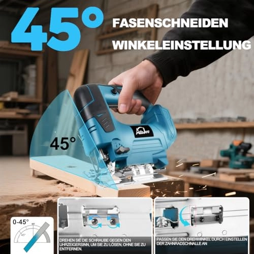 Cordless Jigsaw - Brushless 18V 10 blades