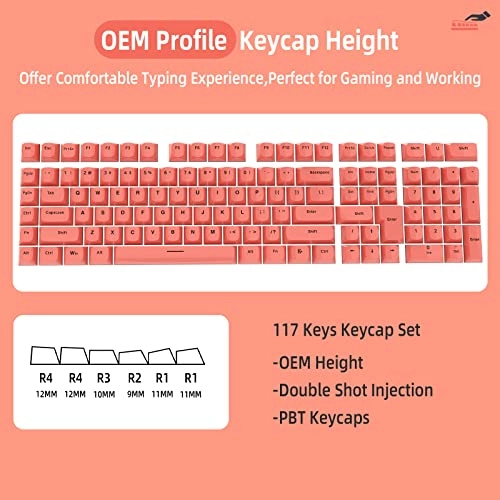 117 Key PBT Keycap Set - US Layout RF