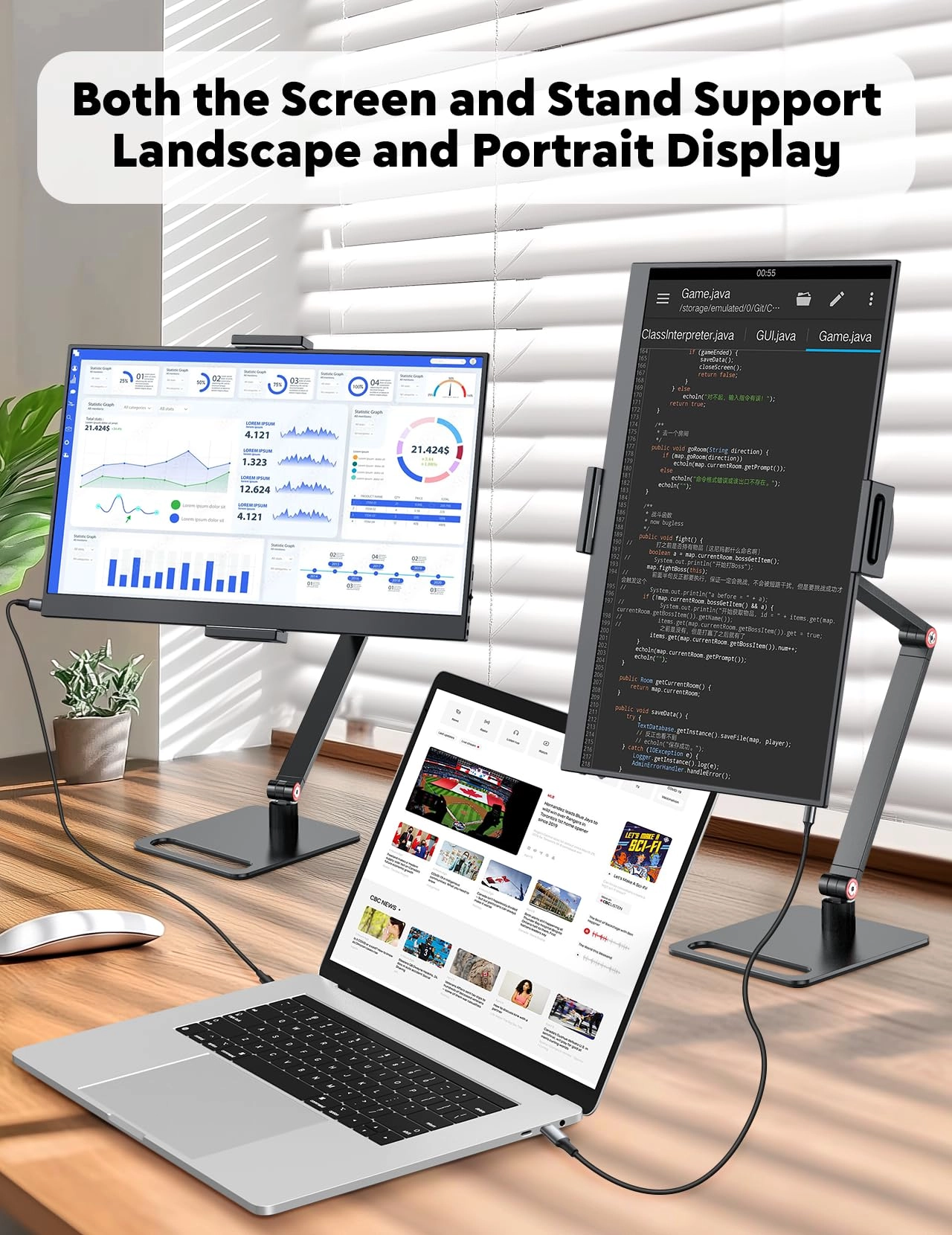 Portable Monitor - 1080P FHD 15.6”