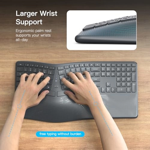Ergonomic Wireless Keyboard - Wireless