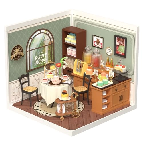 RoboTime Sweet Sips Tea - Miniature House Kit LED