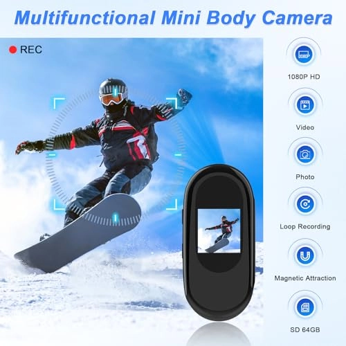 Mini Body Camera - 32GB 1080P 120FPS