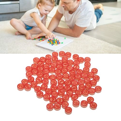 Number Board Game Pieces - 18 months and up 90 pieces