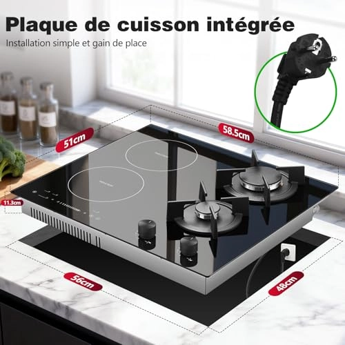 PIG6042G-A1 - Gas & Induction Hob