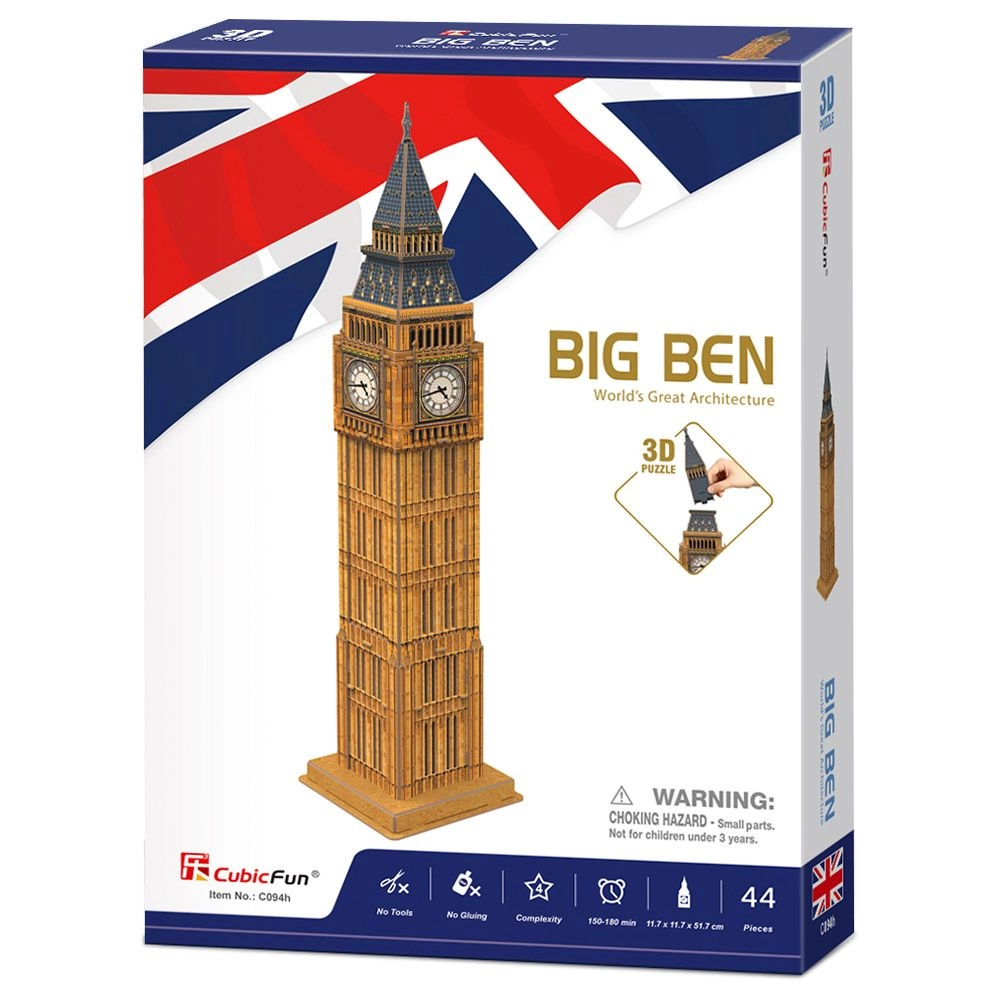 Big Ben London 3D Puzzle (ALGT-C094H) - 44 pcs