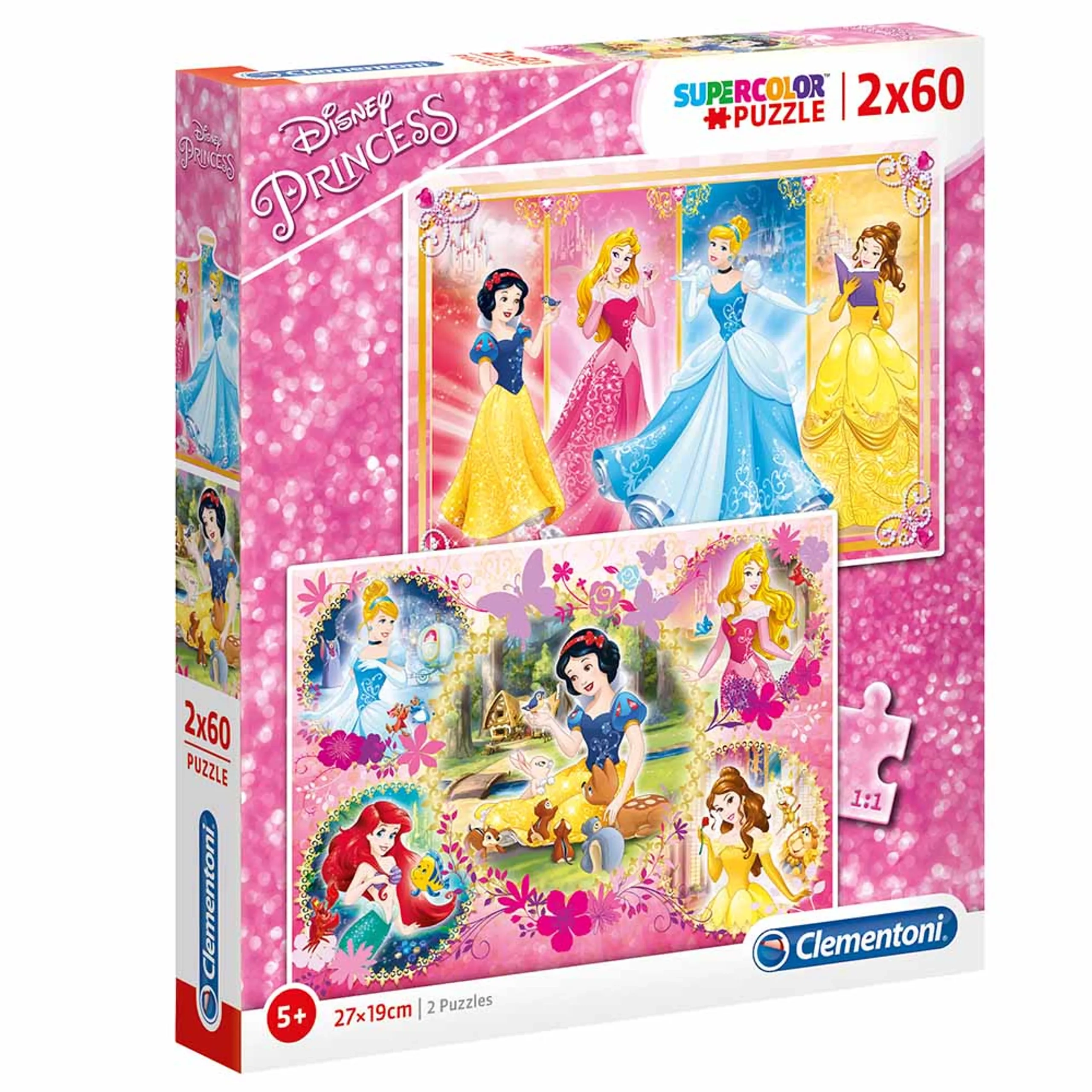 Clementoni Disney Princess 2-in-1 Puzzle (ALGT-07133) - 120 pcs